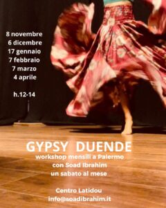 WORKSHOP MENSILI DI GYSPSY DUENDE CON SOAD