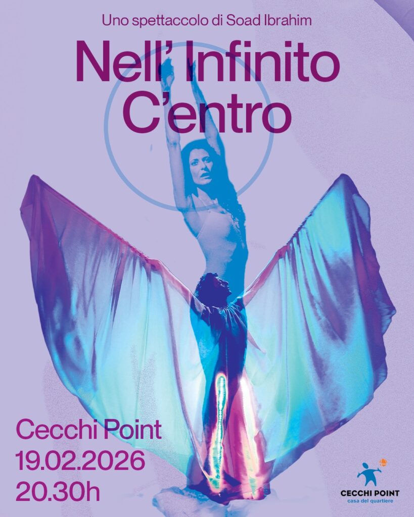 nell'infinito c'entro spettacolo di danza rotante in scena a Torino